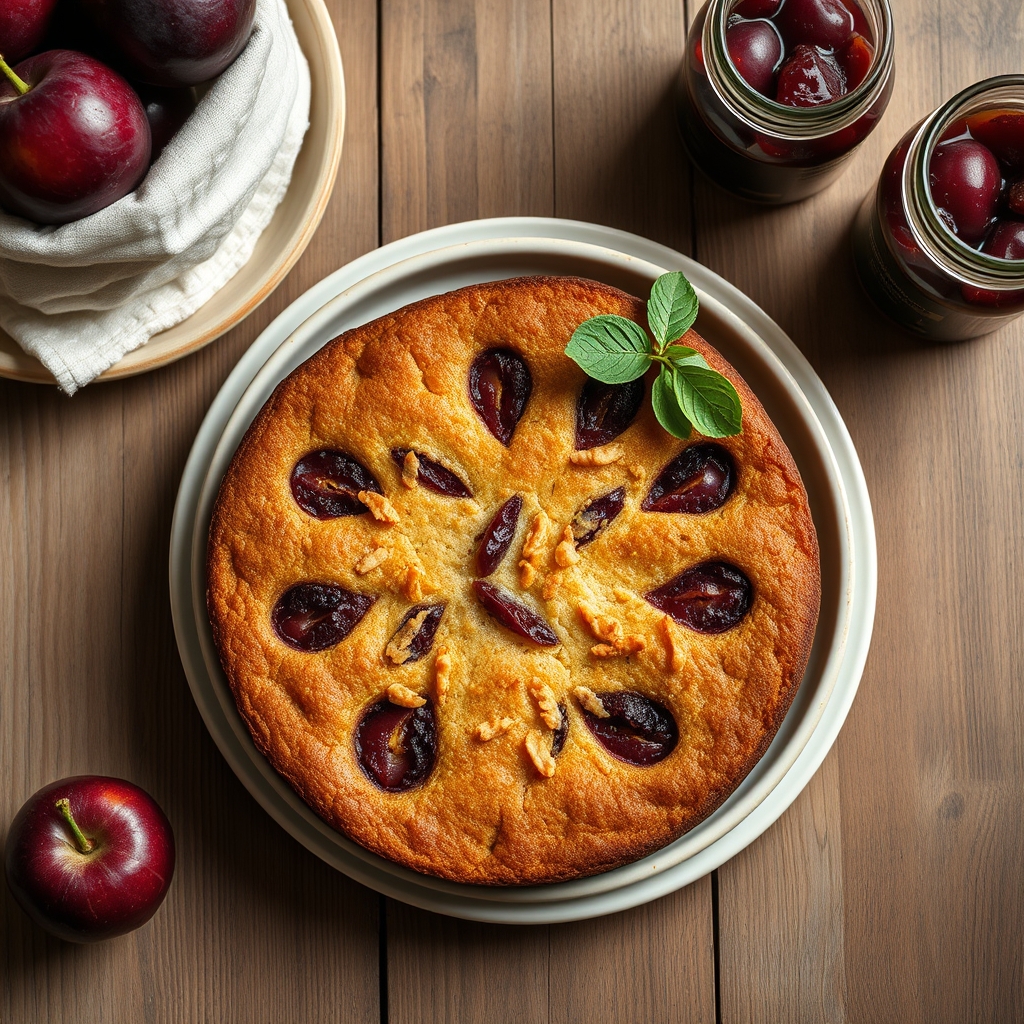 Plum Nutty Cake