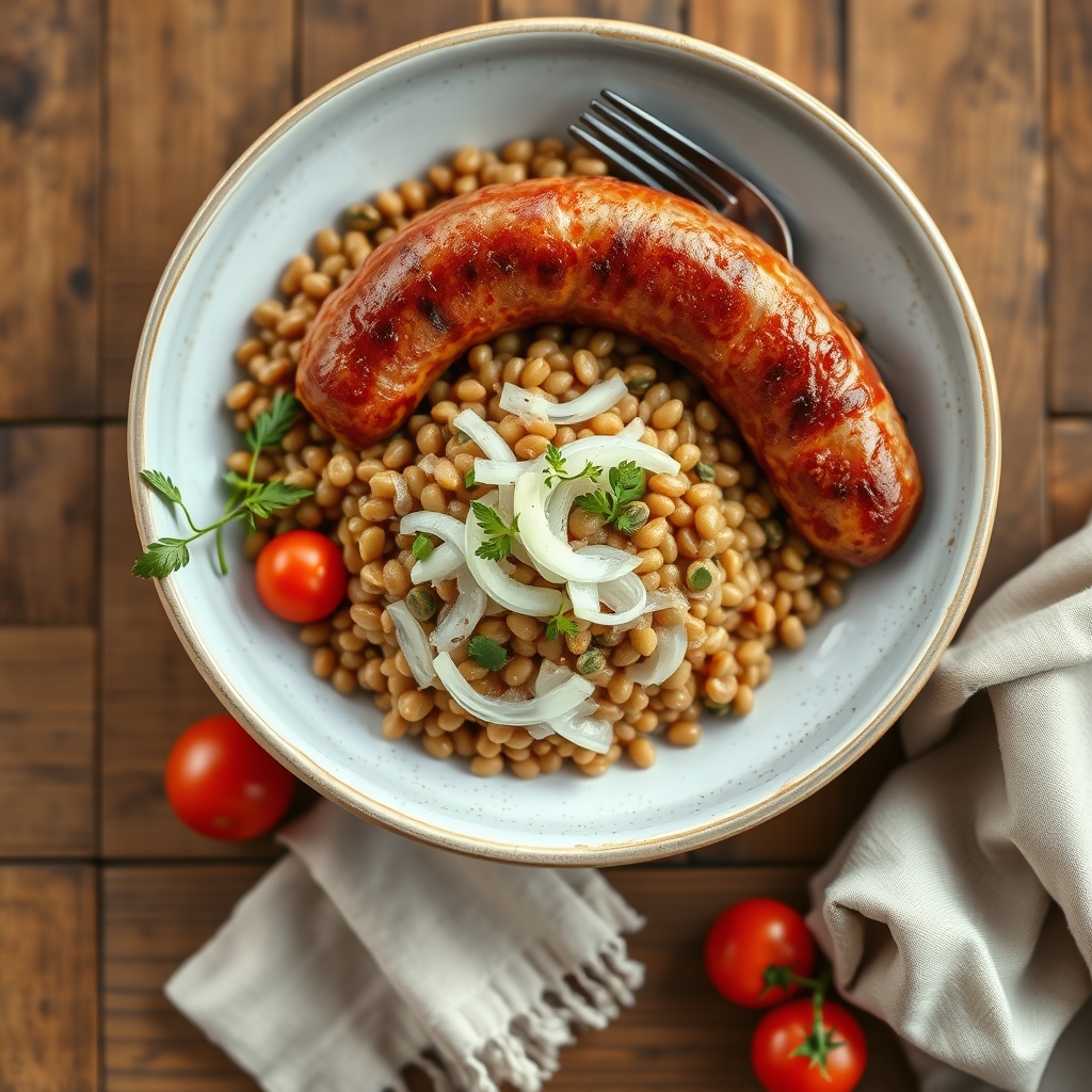 Polish Sausage And Lentils