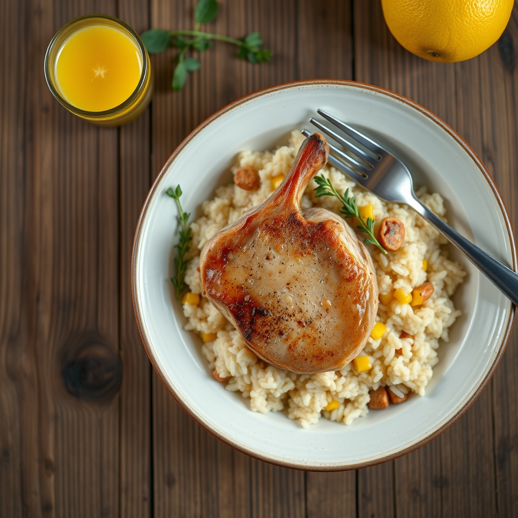 Pork Chops And Rice Casserole