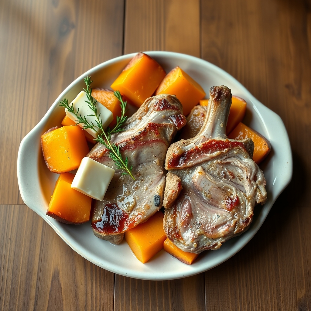 Pork Chops And Sweet Potatoes