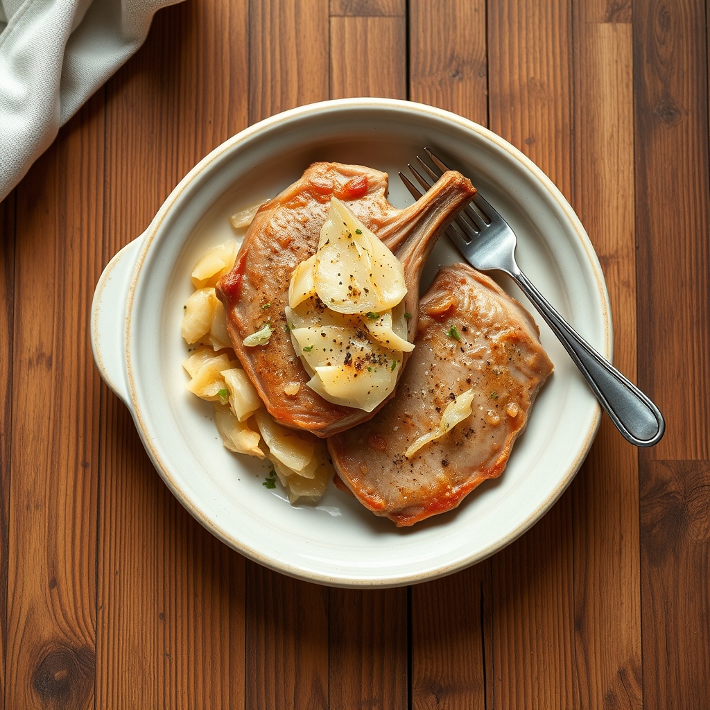 Pork Chops With Kraut