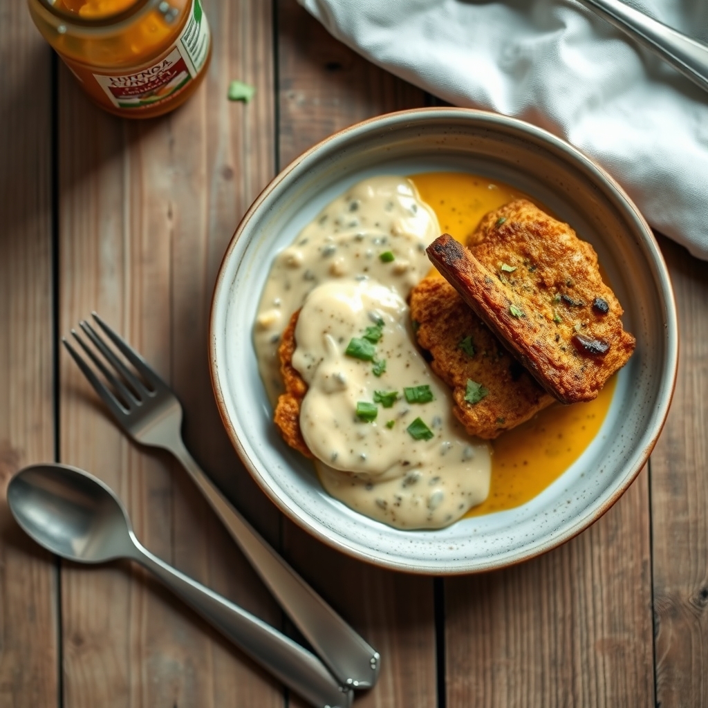 Pork Cutlets With Curried Cream Sauce