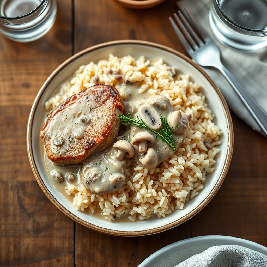 Pork With Wild Rice