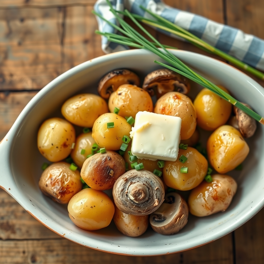 Potatoes And Mushrooms
