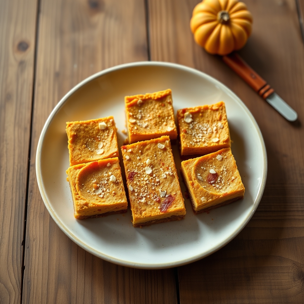 Pumpkin Cheesecake Bars