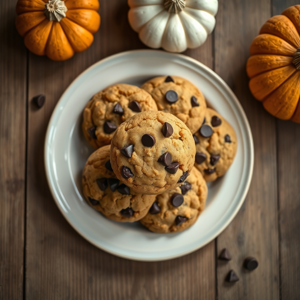 Pumpkin Chocolate Chip Cookies