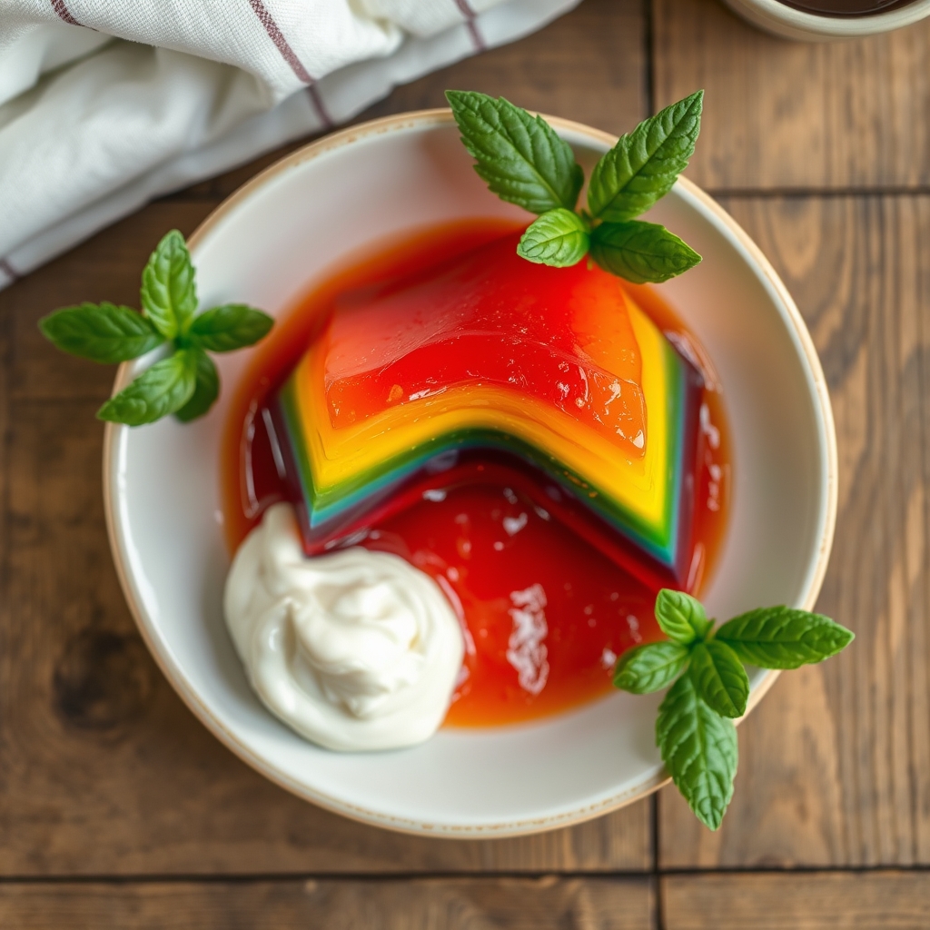 Rainbow Jello