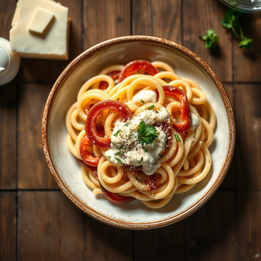 Rainbow Twirls Alfredo