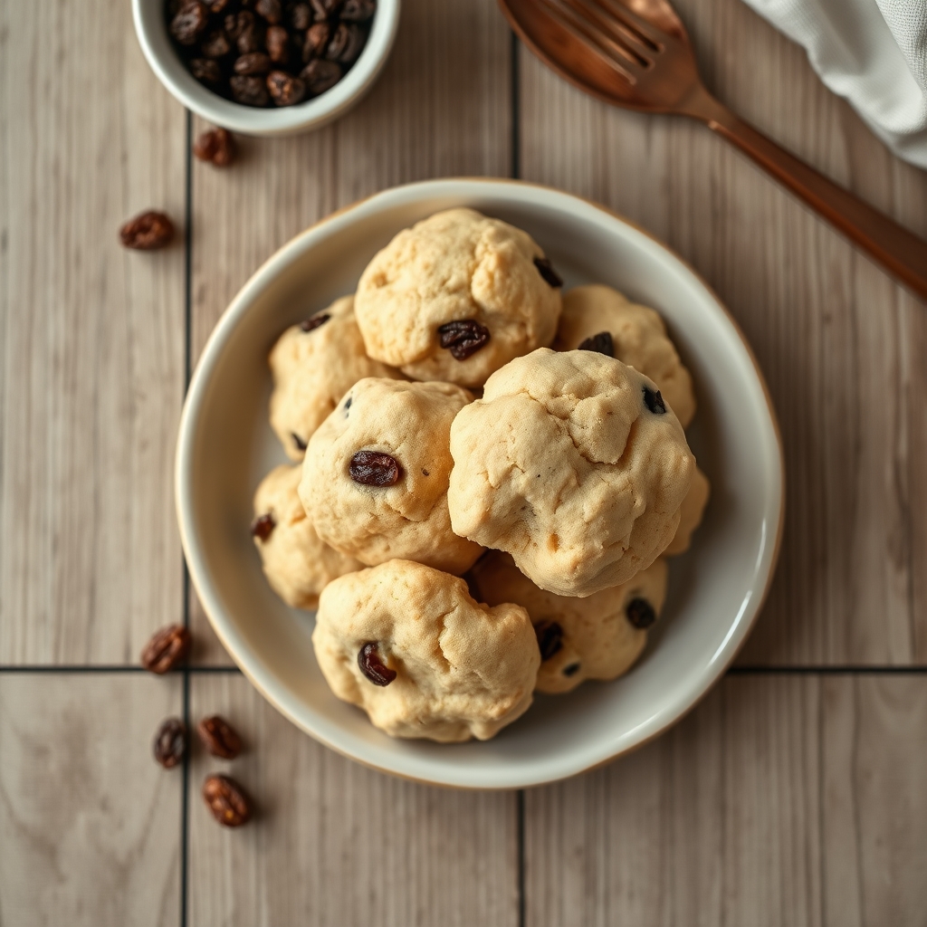 Raisin Puff Cookies