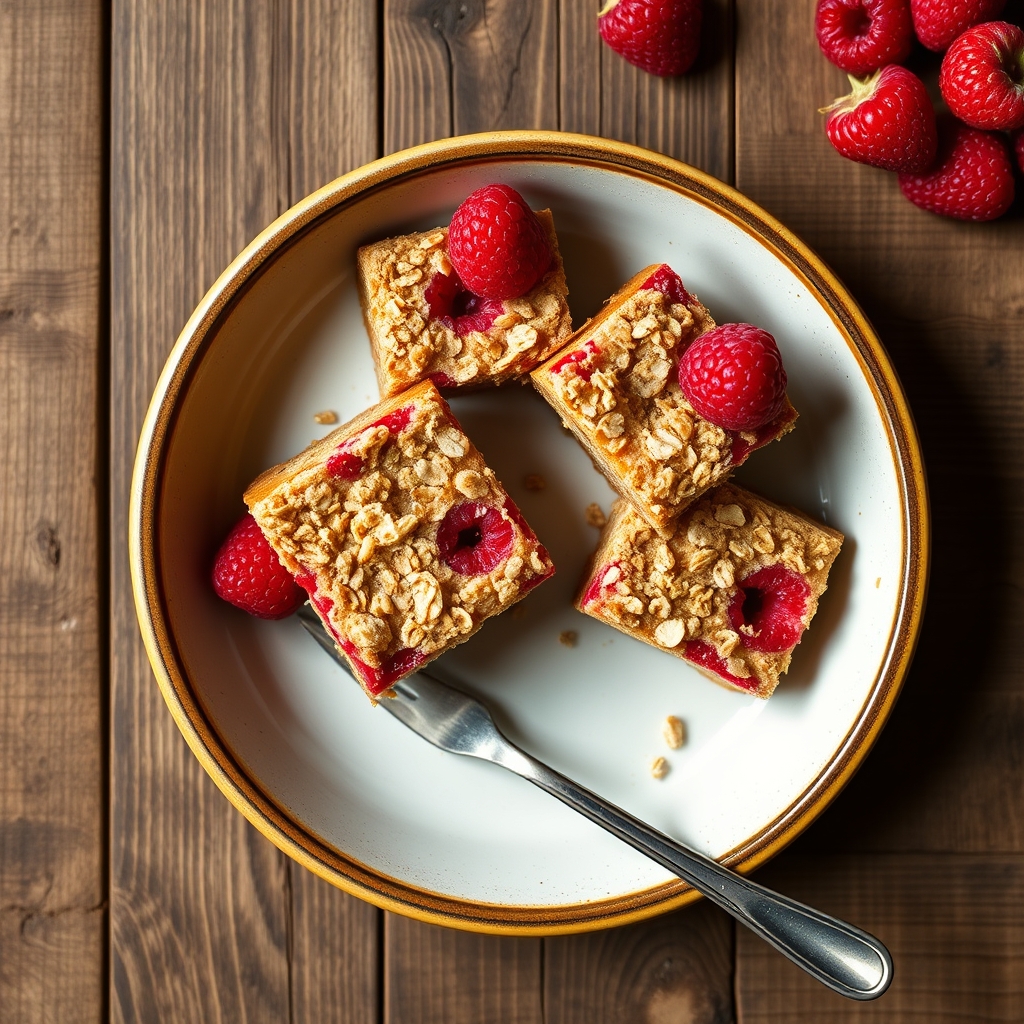 Raspberry Oatmeal Bars