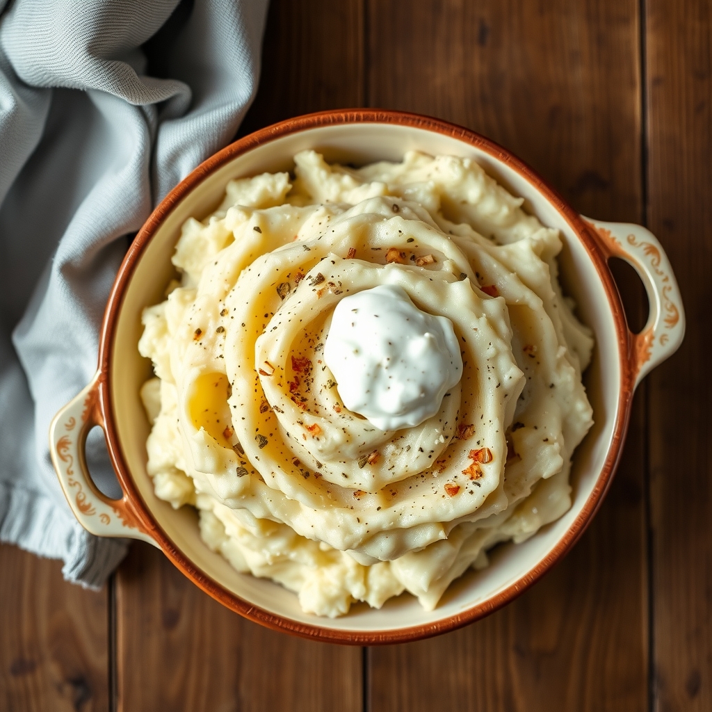 Refrigerator Mashed Potatoes(Serves 12)
