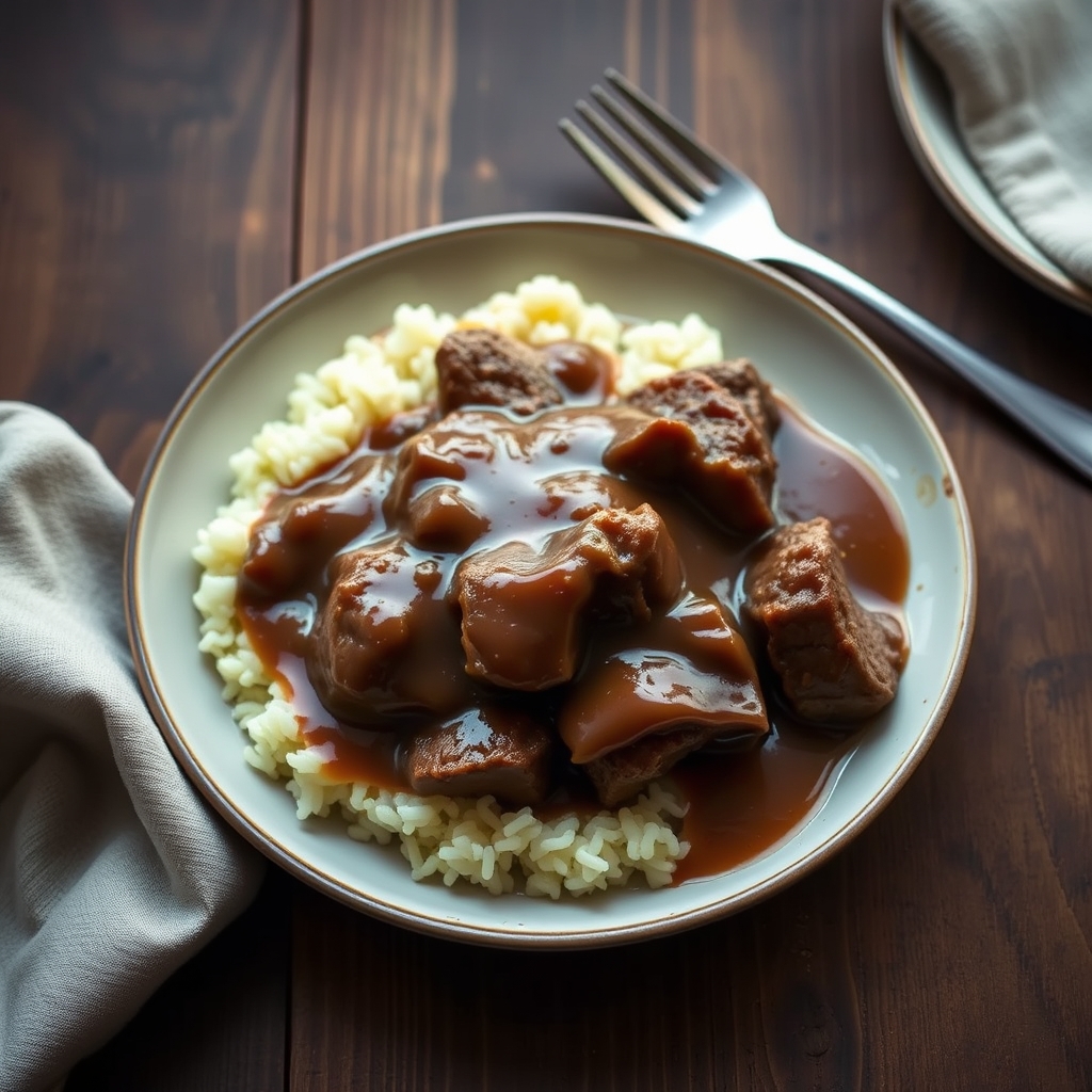 Rich Beef And Gravy(Crock-Pot Recipe)