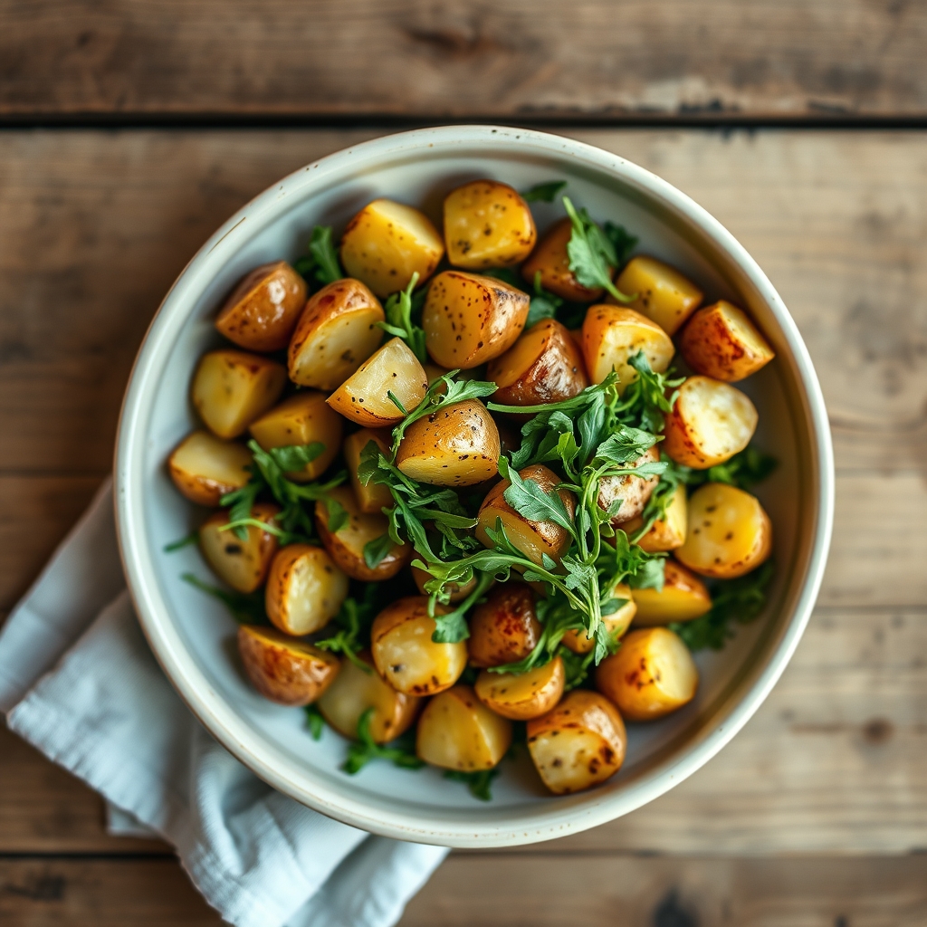 Roasted Potatoes With Arugula