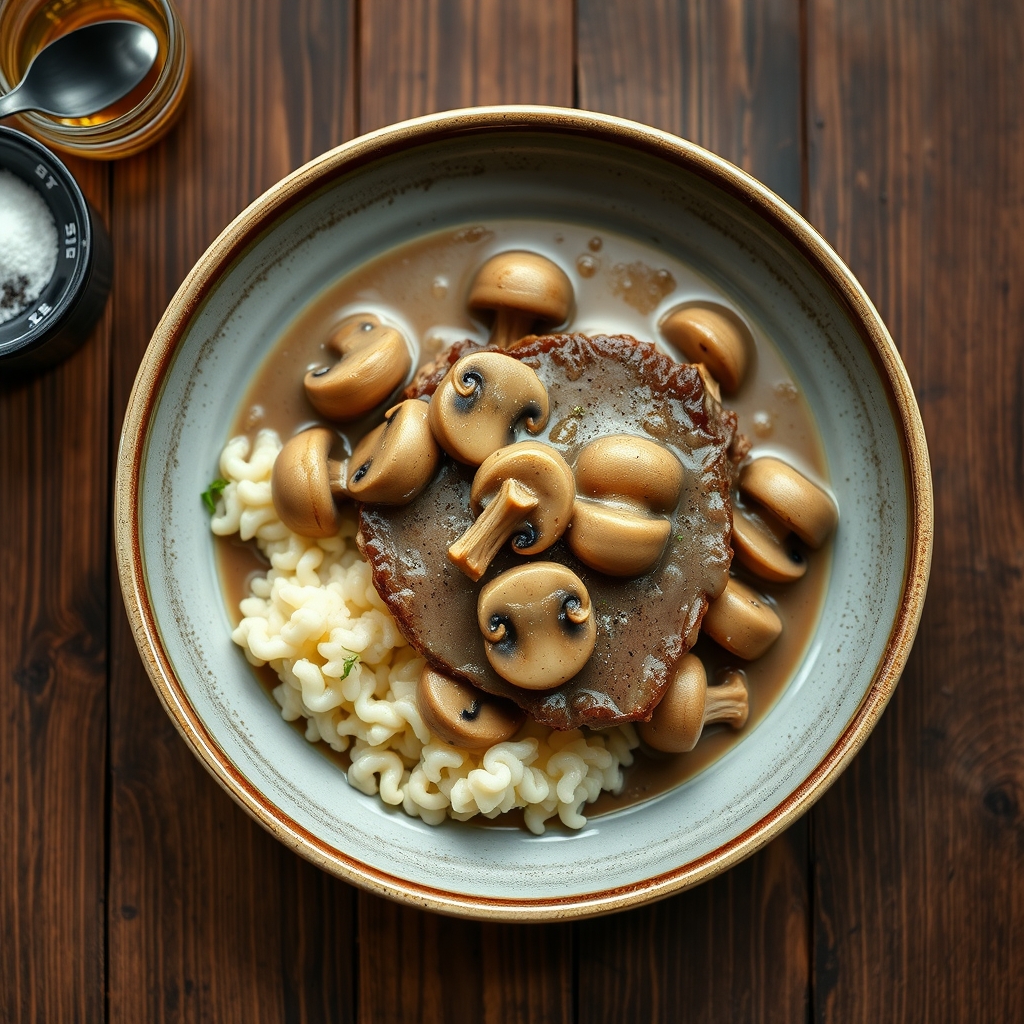Round Steak And Mushroom Gravy