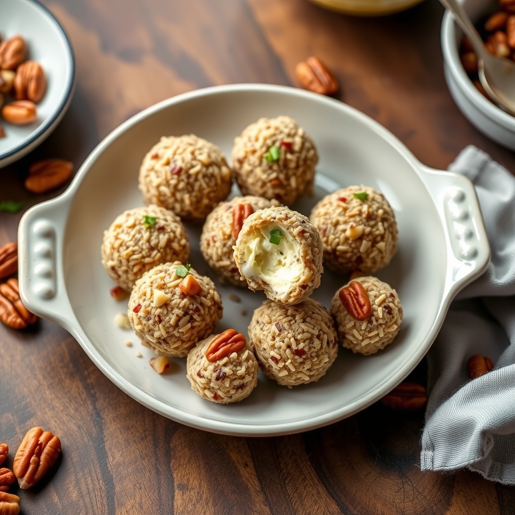 Ruby'S Pecan Coated Cheese Balls