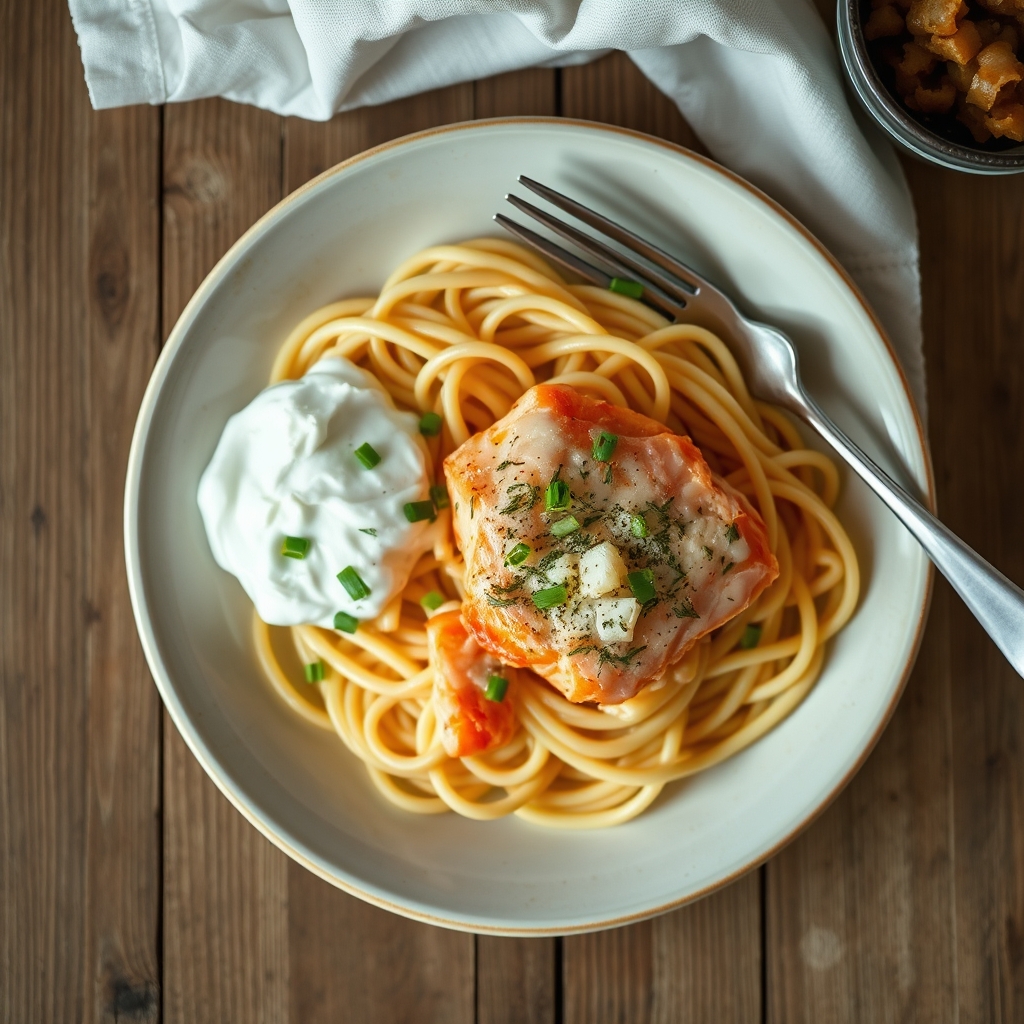 Salmon Noodle Romanoff