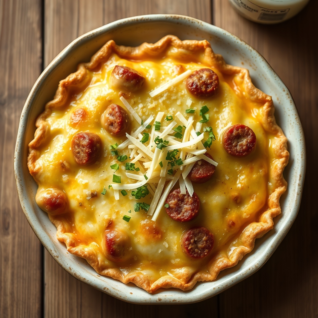 Sausage And Cheese Pie