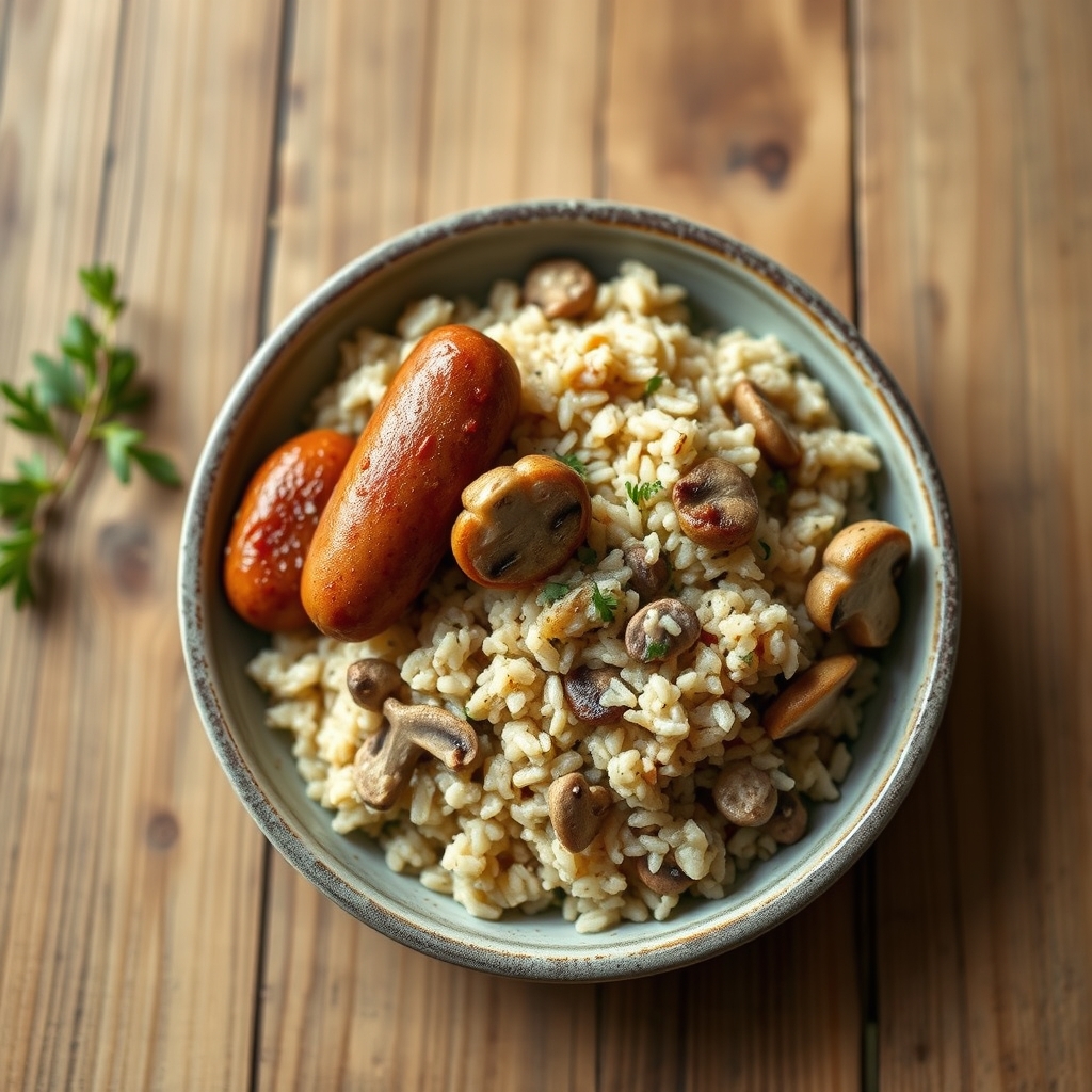 Sausage And Wild Rice