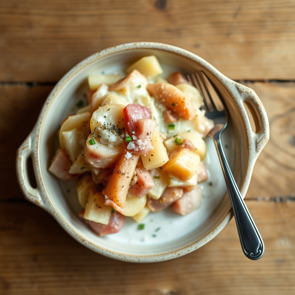 Scalloped Potatoes And Ham