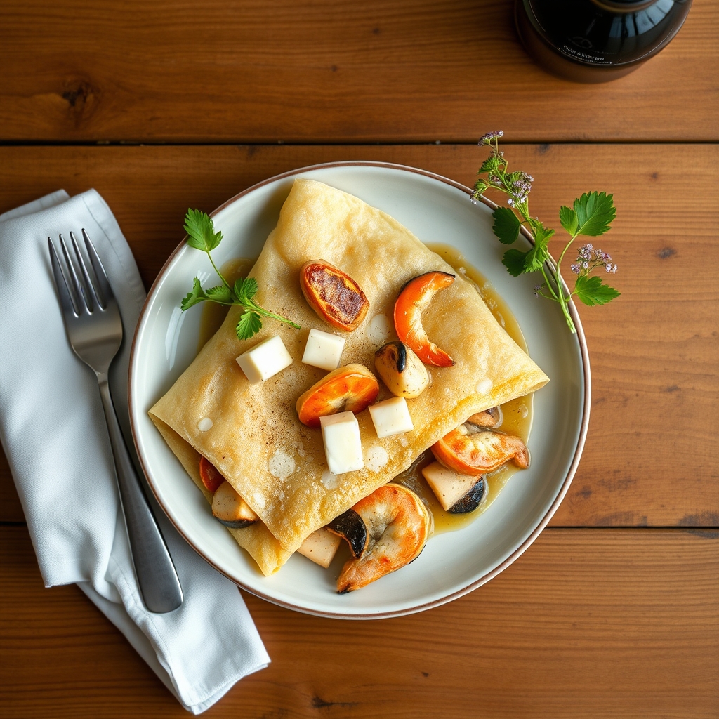Seafood Crepes(Serves 6)