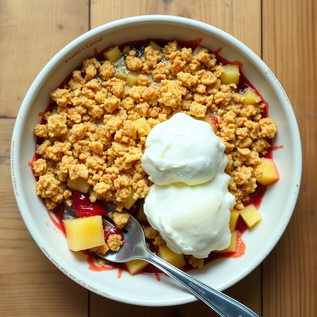 Simple Cherry-Pineapple Crisp