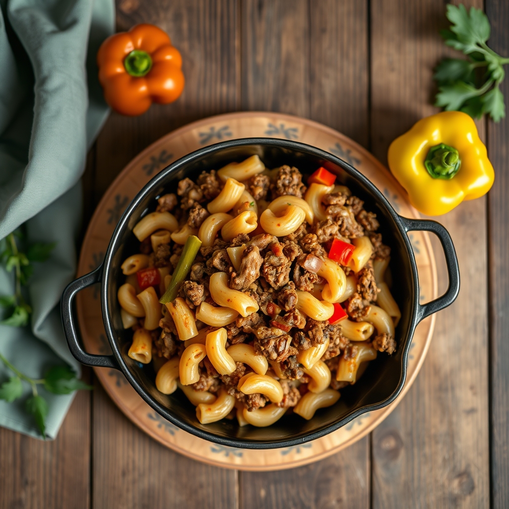 Skillet Macaroni And Beef