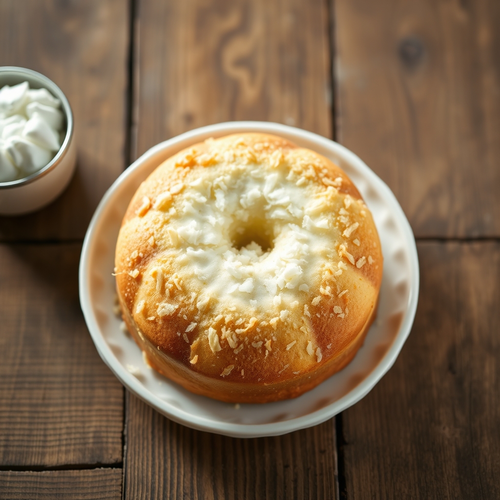 Sour Cream Coconut Cake