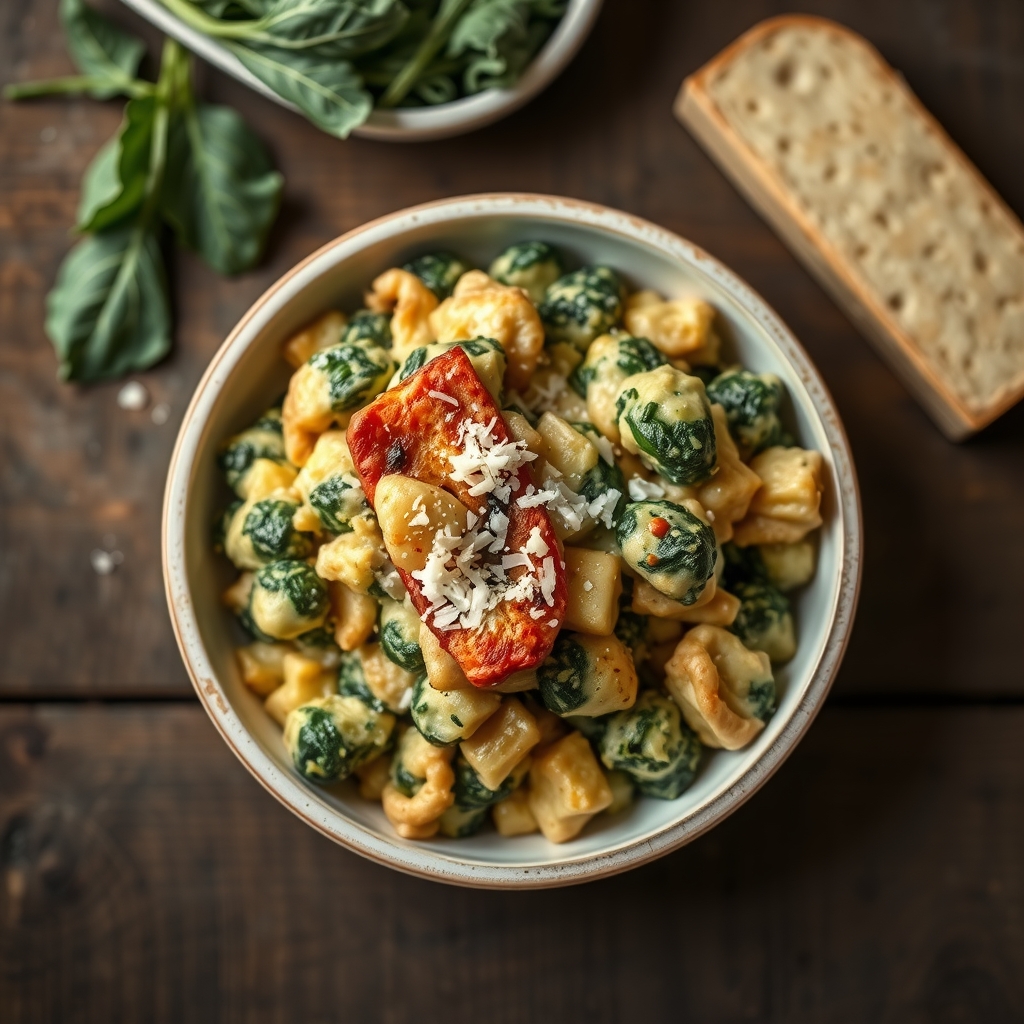 Spinach And Artichoke Casserole(Side Dish)