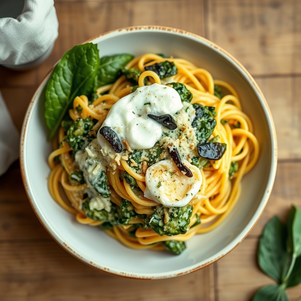 Spinach And Spaghetti Casserole