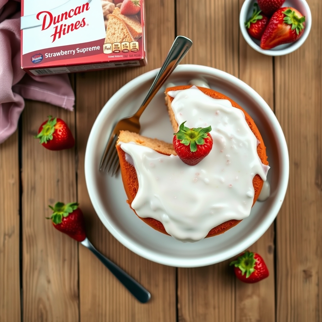 Strawberry Cake With Icing