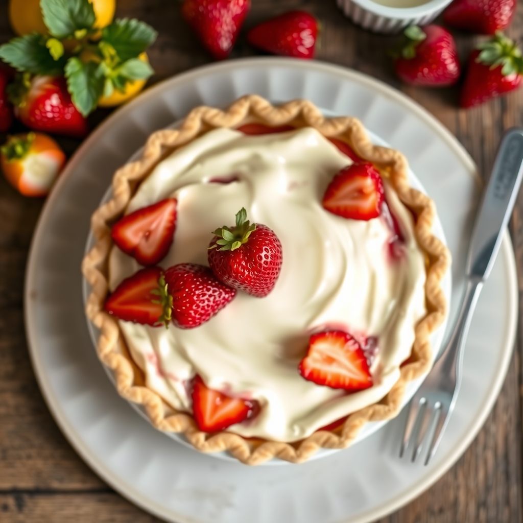 Strawberry Cheese Pie