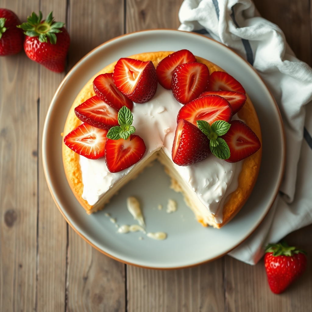Strawberry Tunnel Cream Cake
