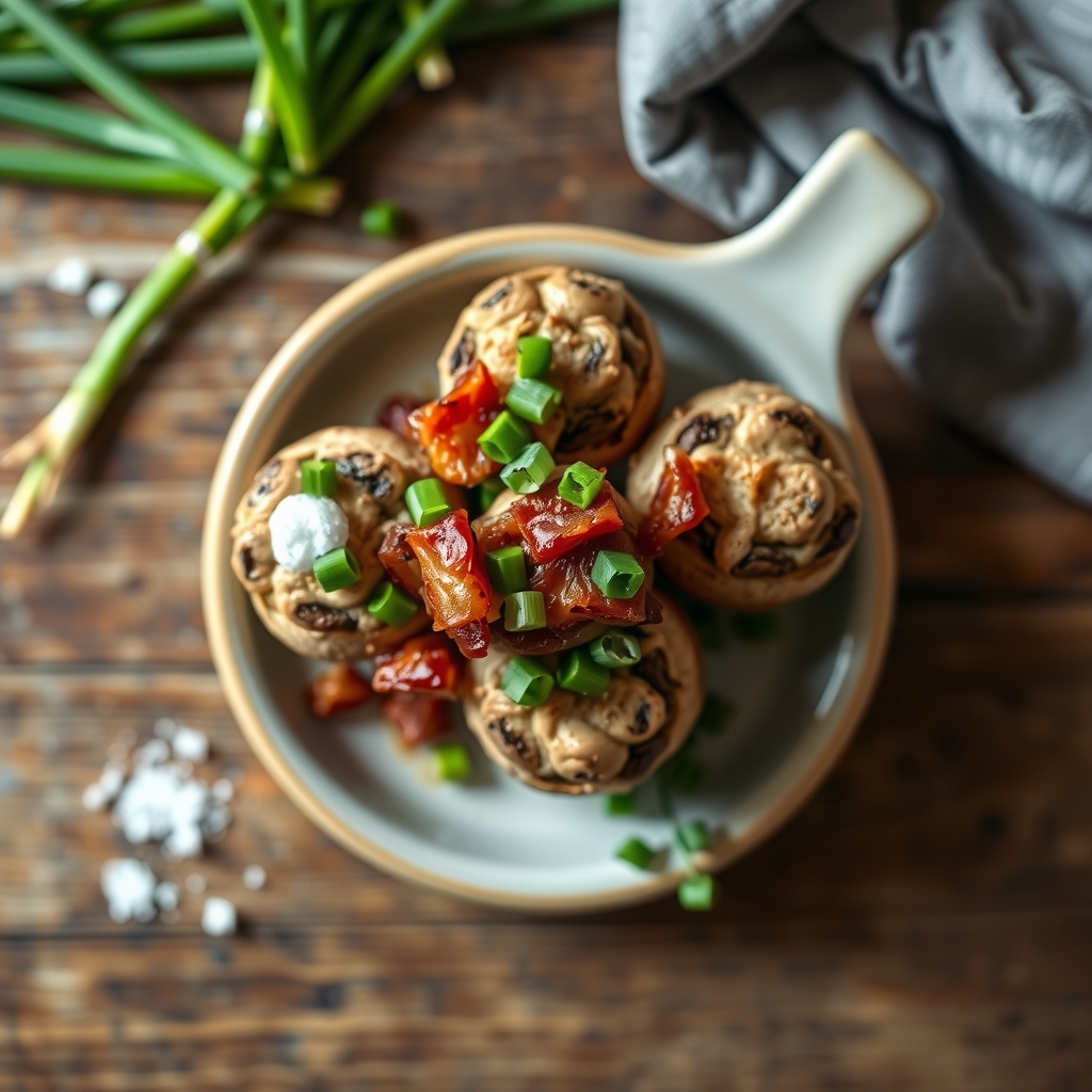 Stuffed Mushrooms(Microwave)
