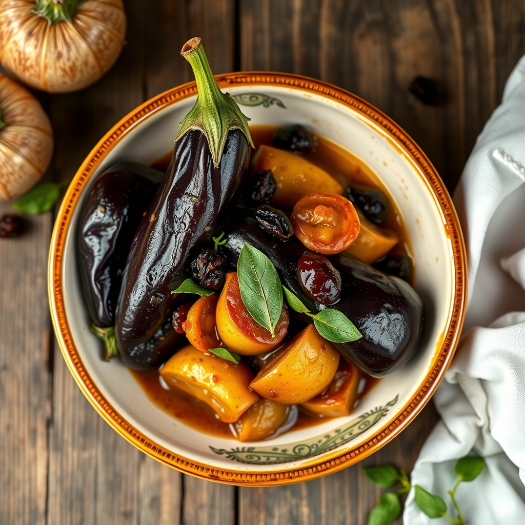 Sweet And Sour Eggplant