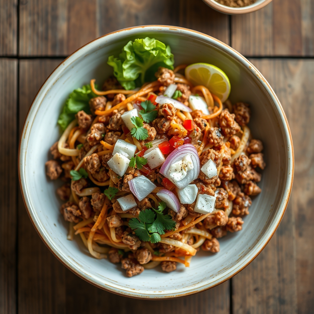 Taco Salad(Easier For Kids To Eat Than Traditional Tacos)