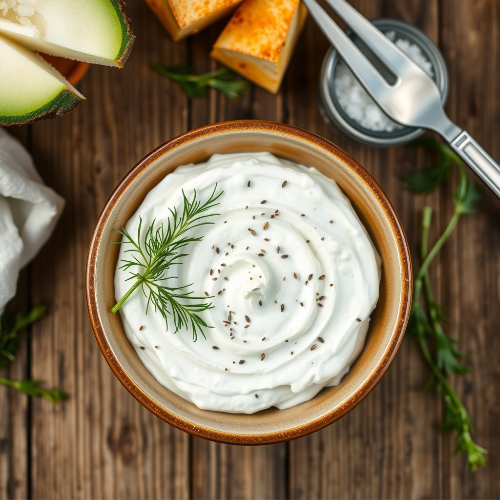 Tangy Dill Dip(Low Calorie)