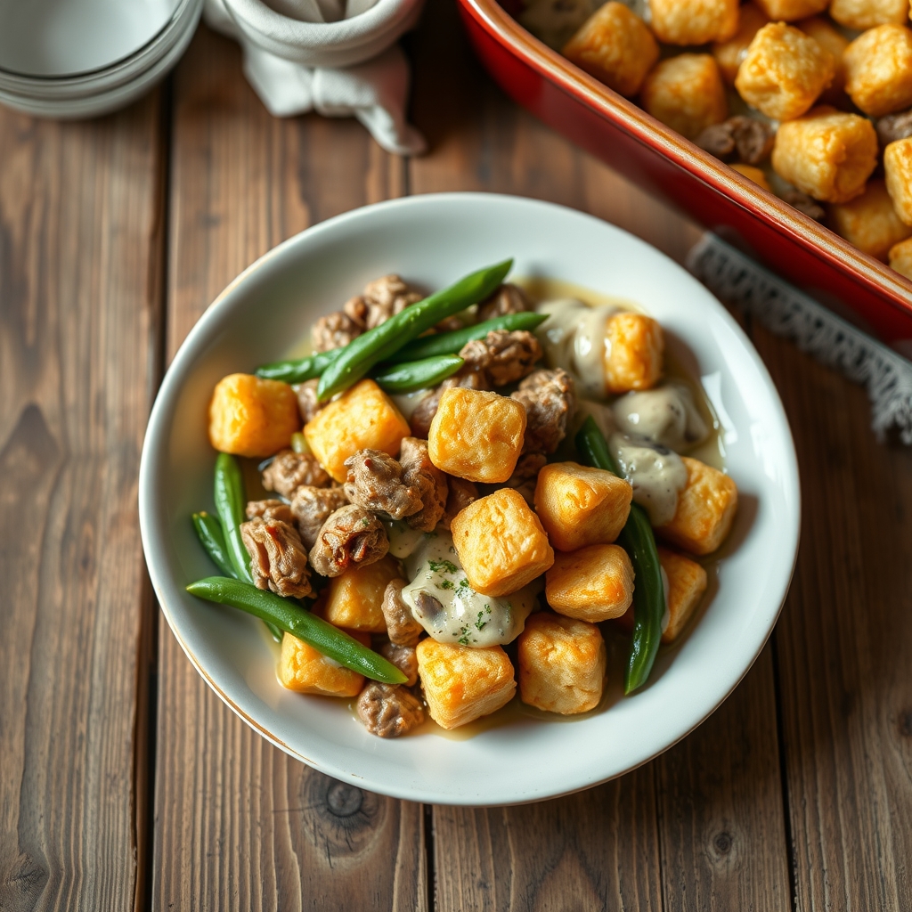 Tater Tot Hamburg Casserole