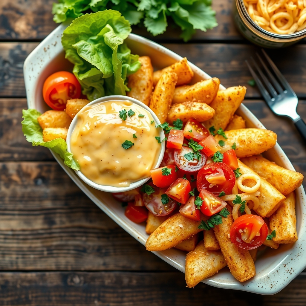 Tater Wedges With Cheese