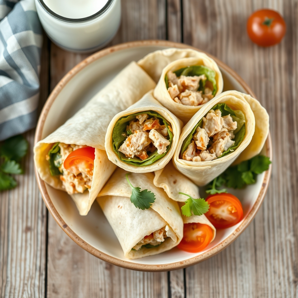 Tuna Tortilla Roll-Ups
