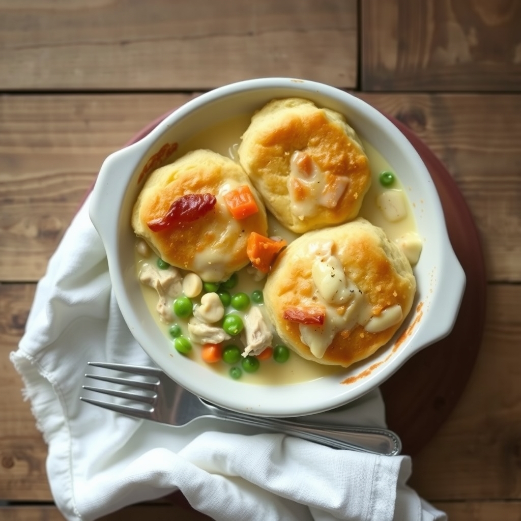 Turkey Biscuit Pie("A Favorite From The '76 Cookbook.")
