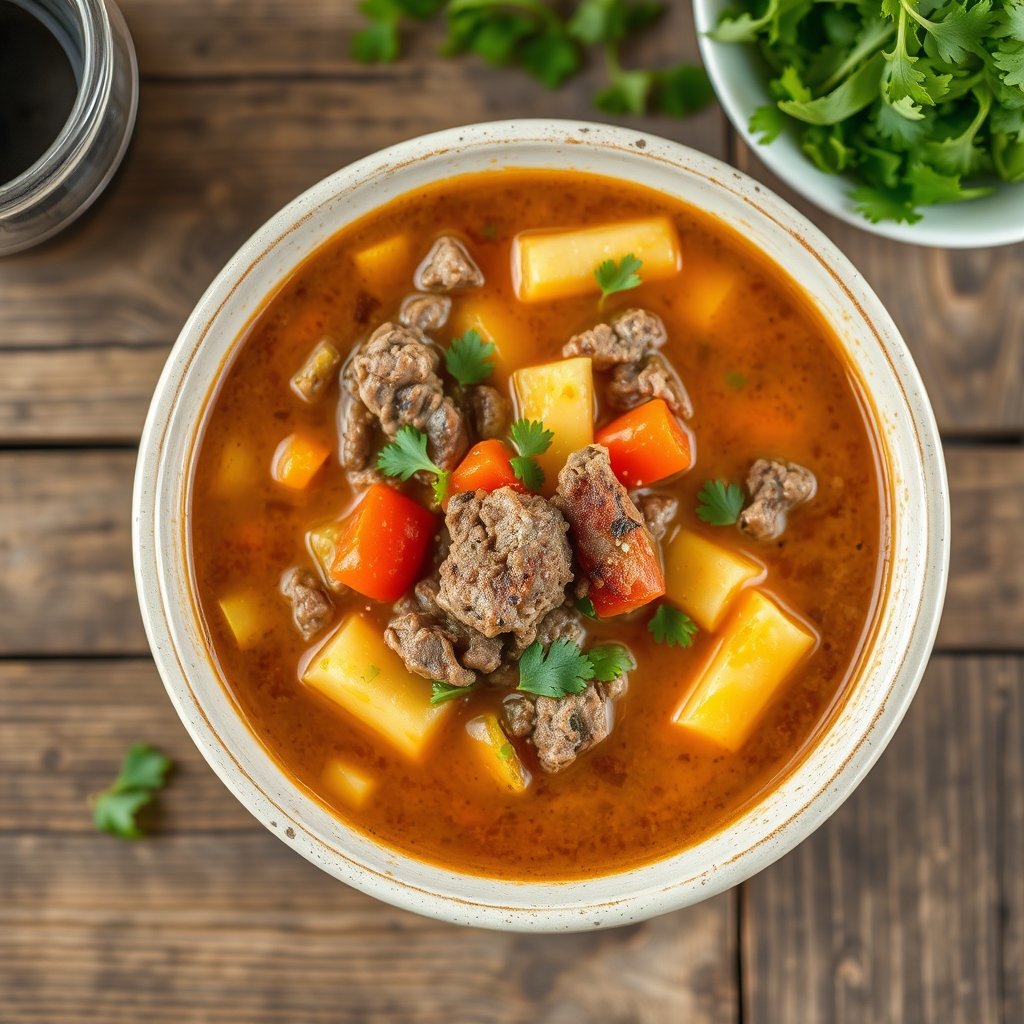 Vegetable Burger Soup