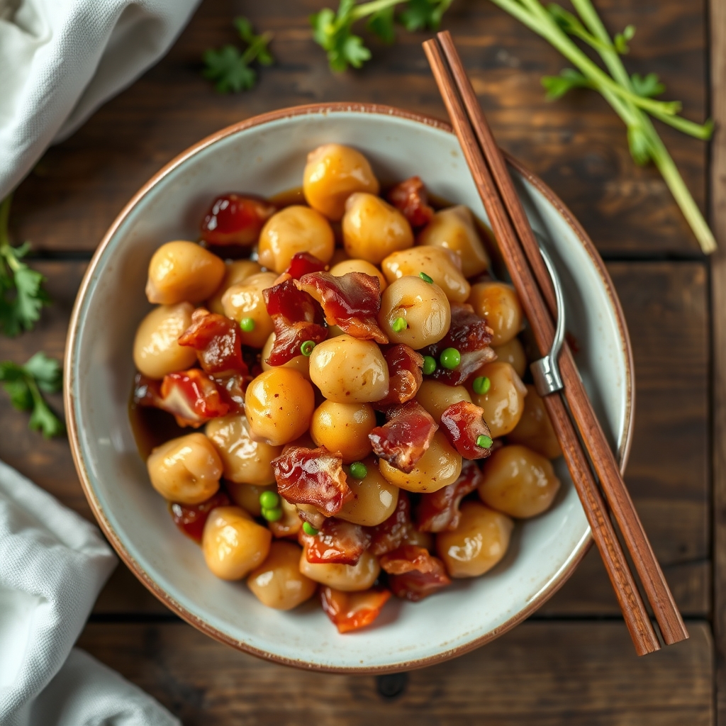 Water Chestnuts With Bacon