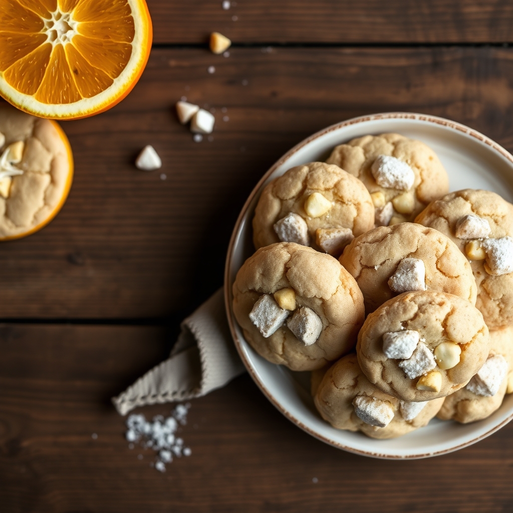 White Chip Orange Dream Cookies