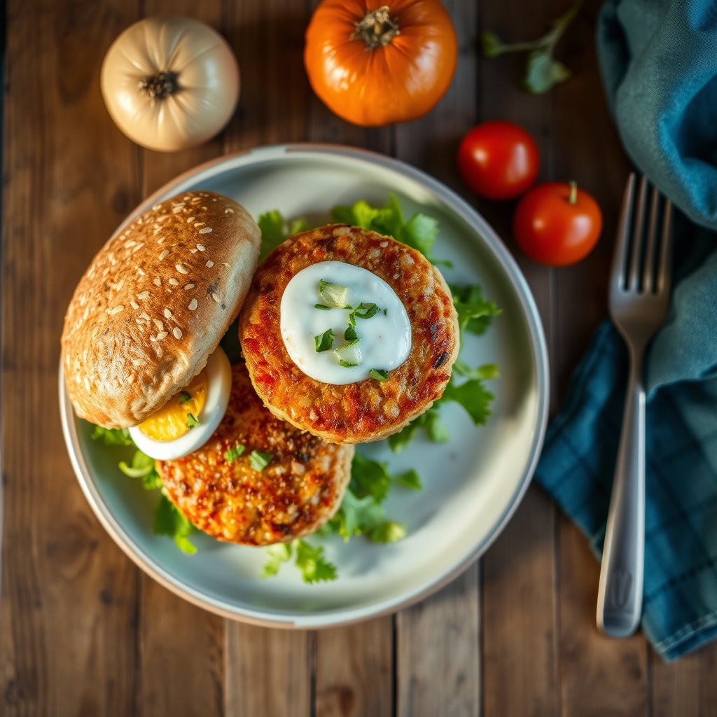 Zesty Salmon Burgers