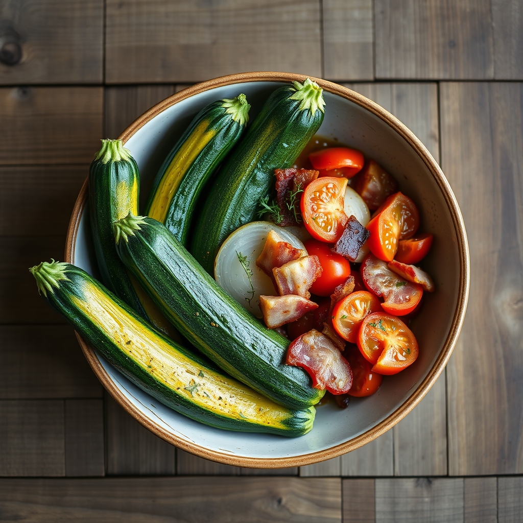 Zucchini And Tomatoes