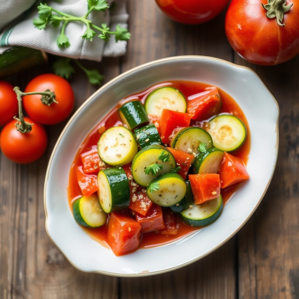 Zucchini In Tomato Juice(From Weight Watchers)